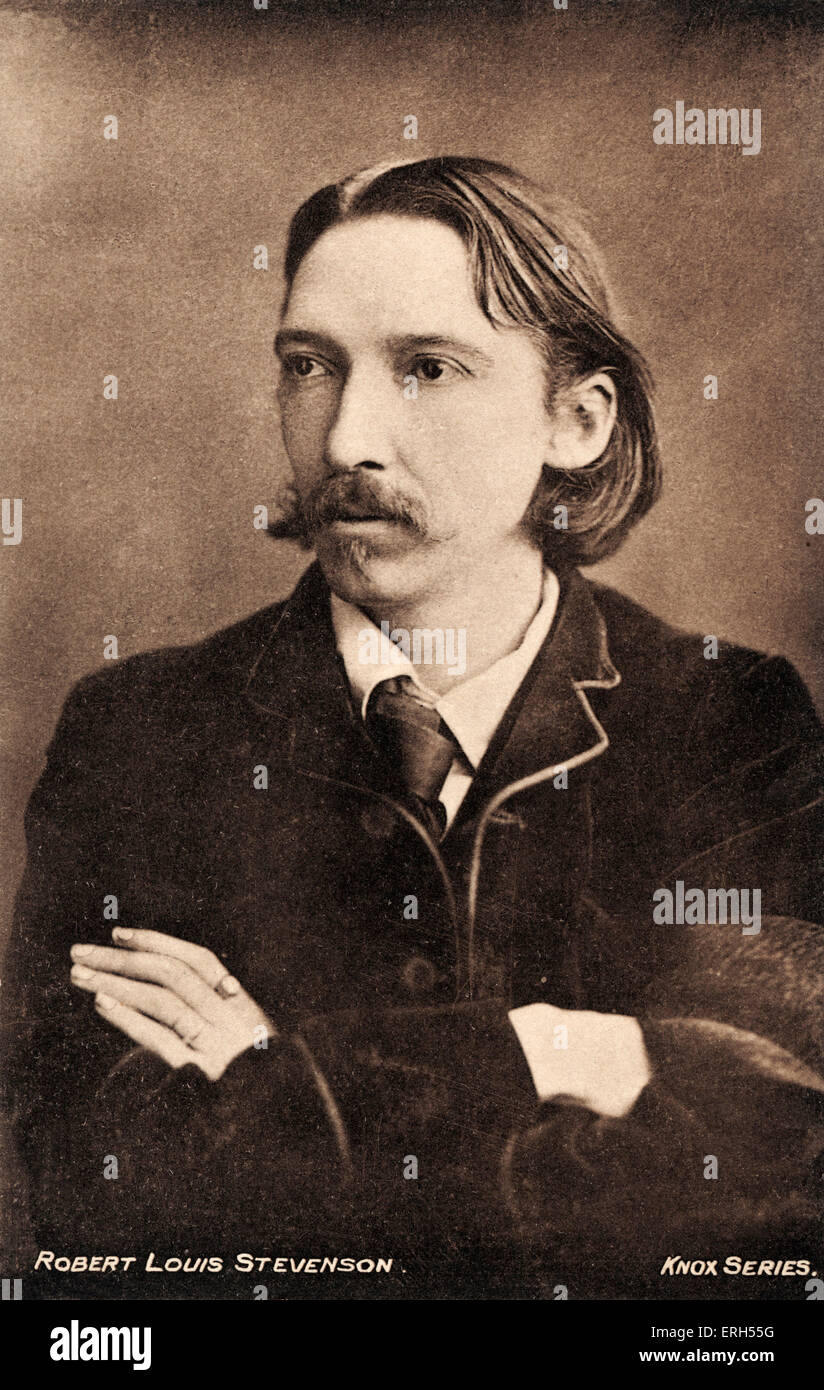 Robert Louis Stevenson - Scottish writer 13 November 1850 - 3 December 1894 Stock Photo