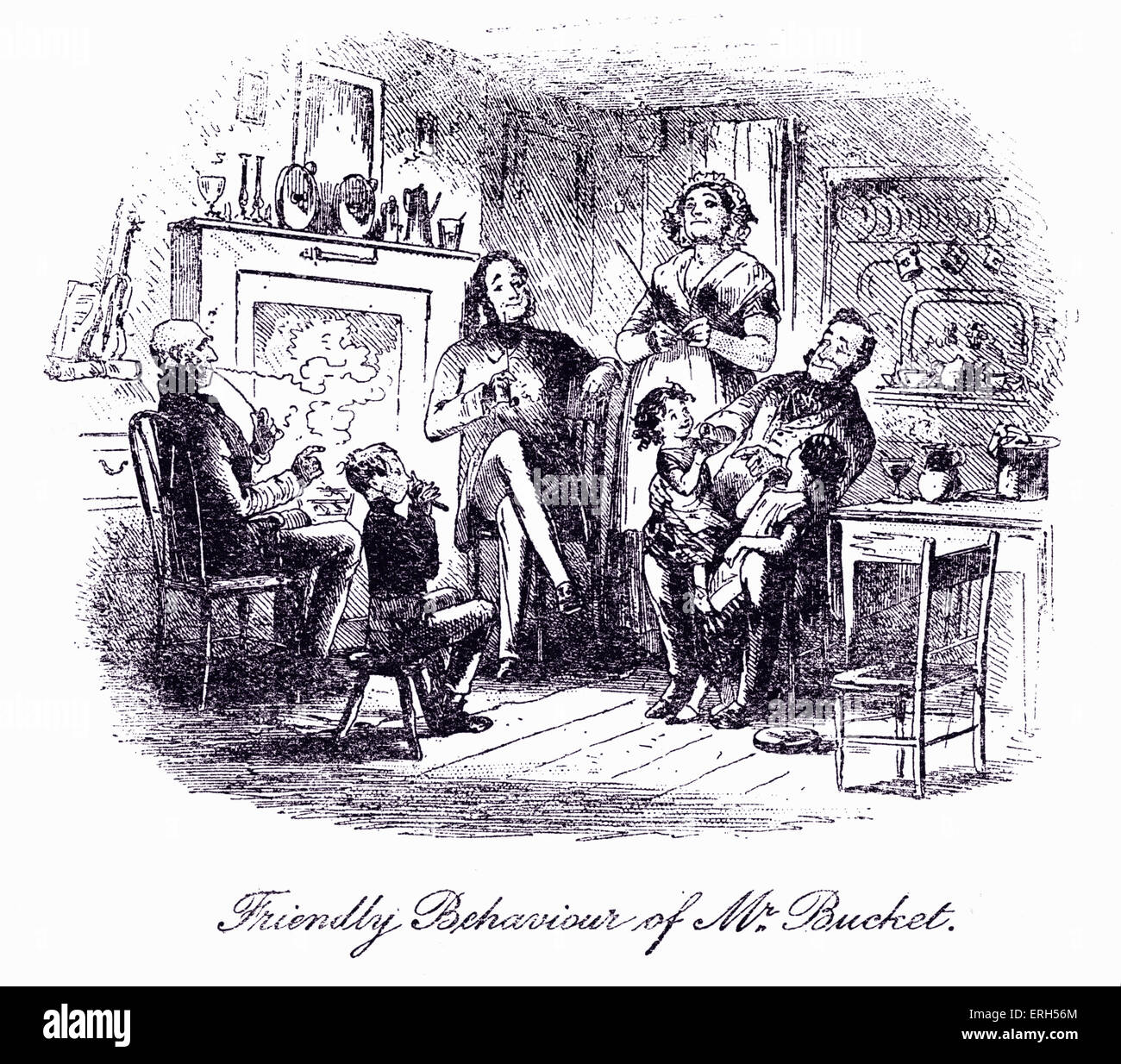 Bleak House by Charles Dickens. Illustration by Phiz (Hablot Knight