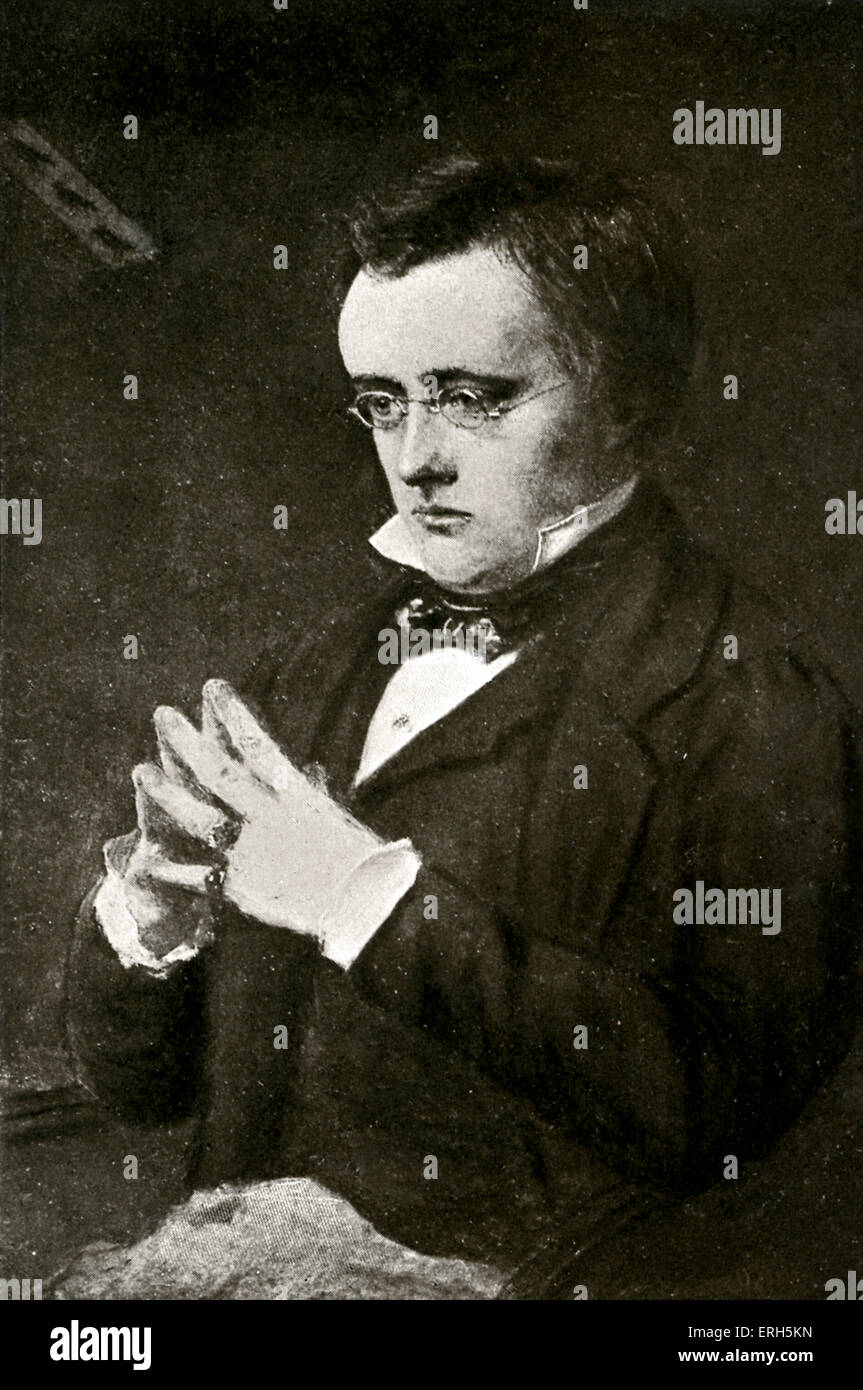 William Wilkie Collins - English novelist. 8 January 1824 – 23 September 1889 Stock Photo