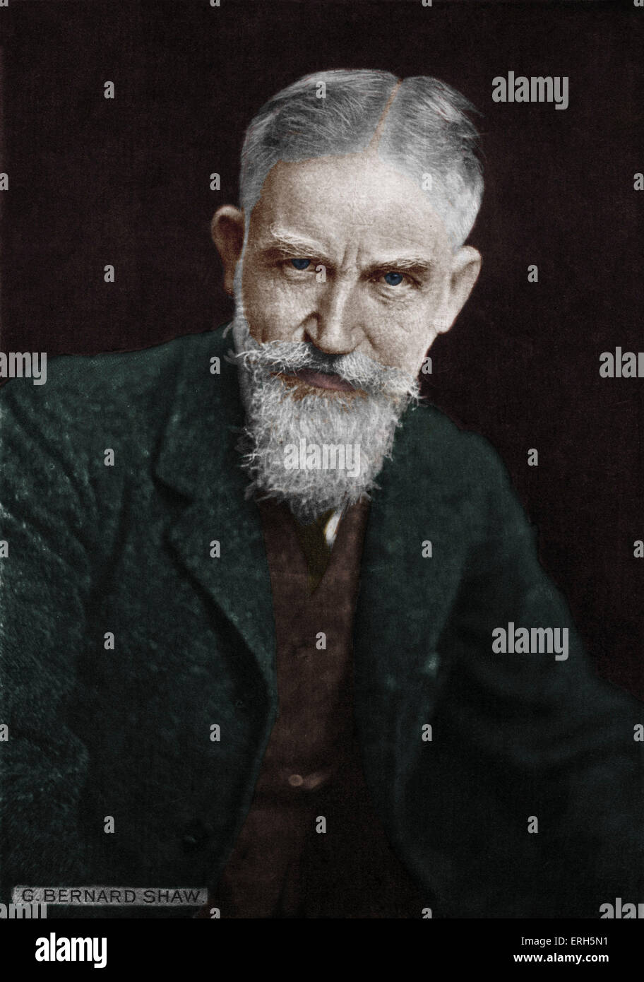George Bernard Shaw - portrait. English writer (1856-1950) Stock Photo