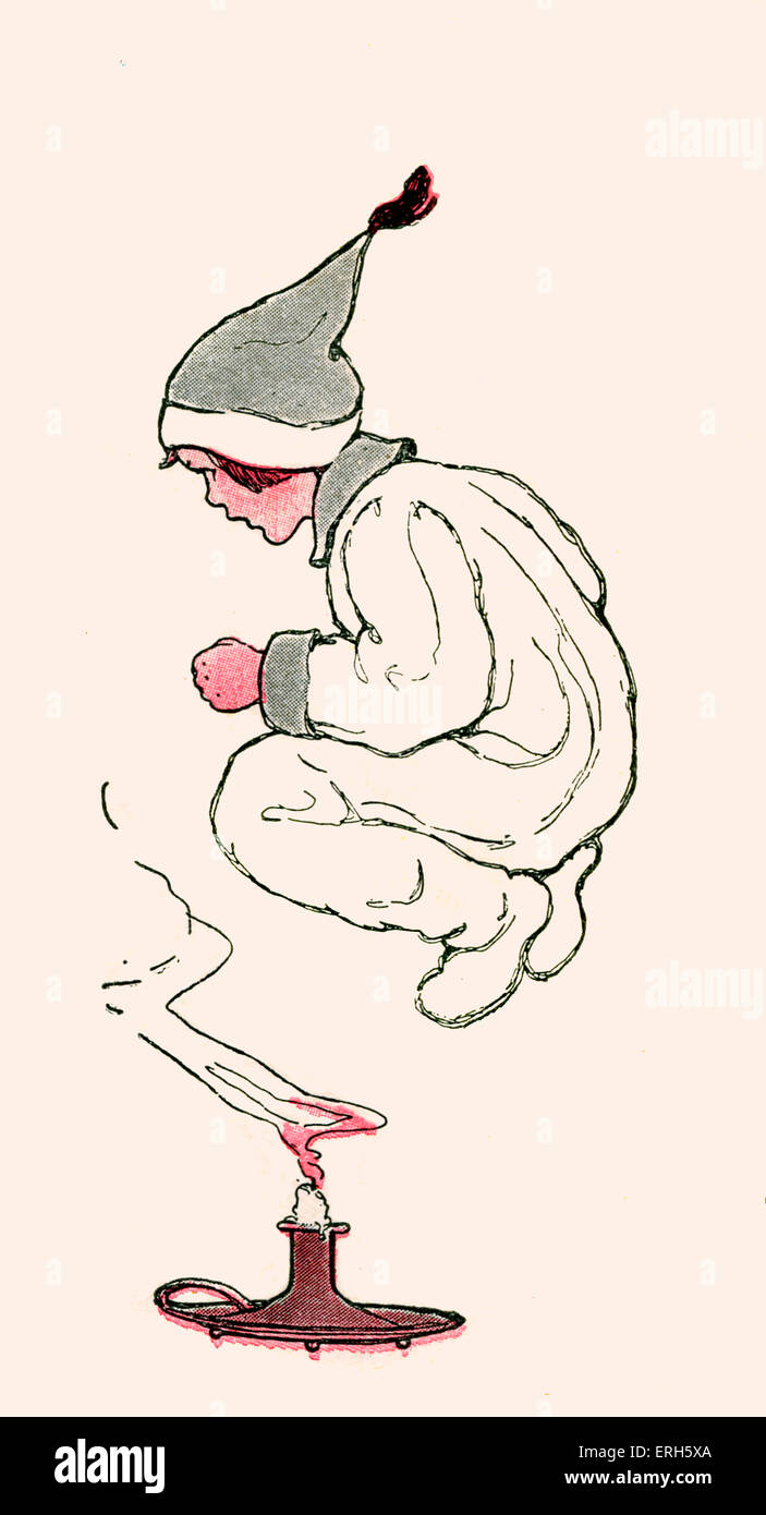 Jack Be Nimble, illustration by Blanche Fisher Wright (dates unknown