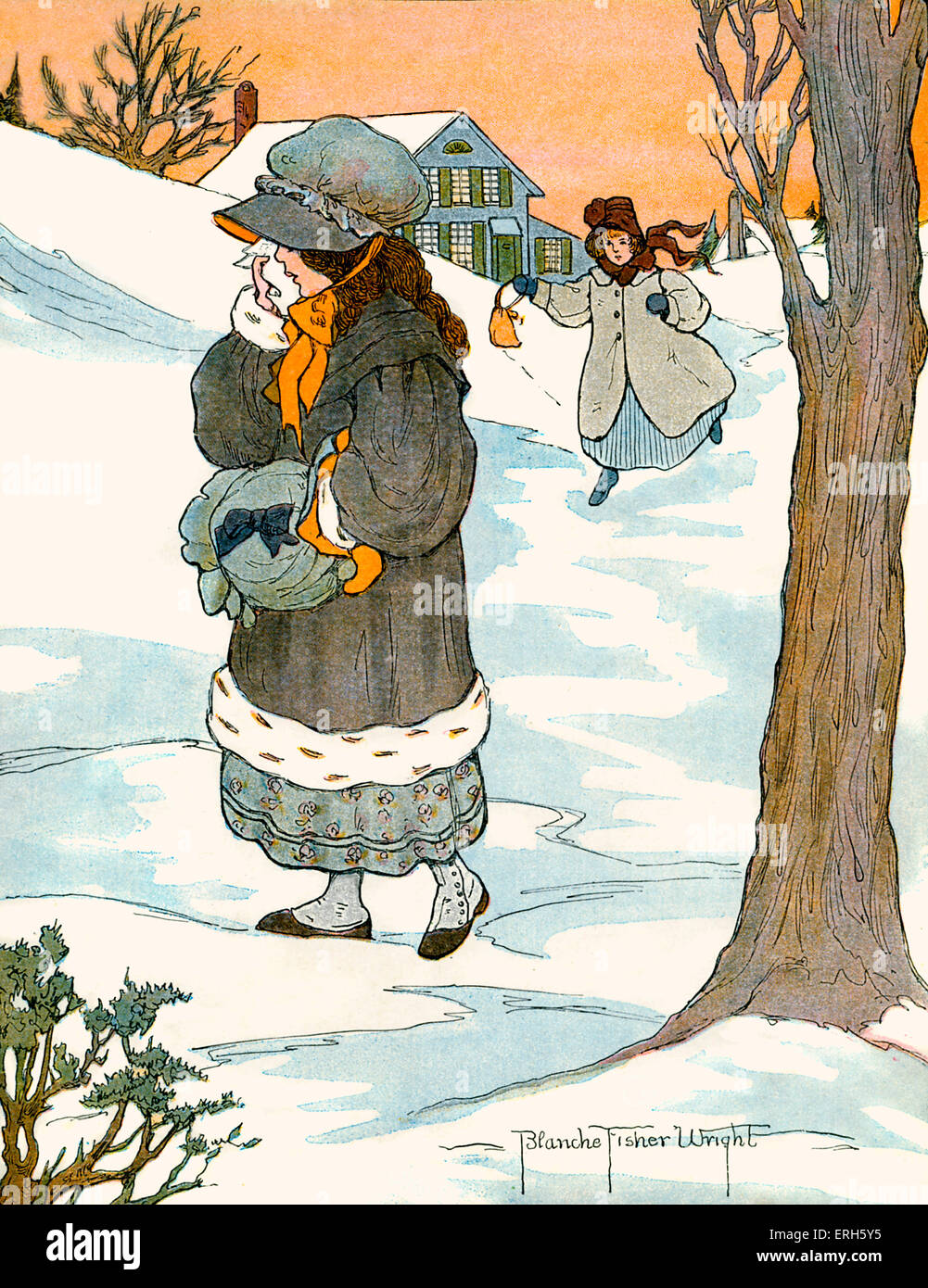 Lucy Locket, illustration by Blanche Fisher Wright (dates unknown
