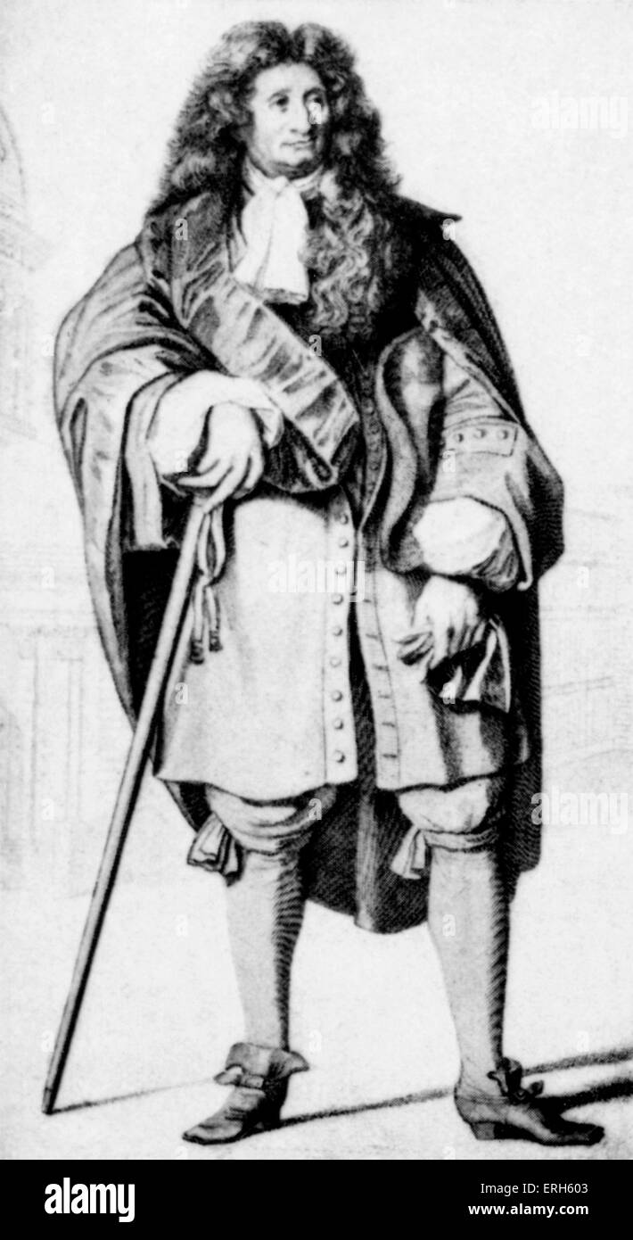 DE LA FONTAINE, Jean French Writer of Fables, 17th century Stock Photo