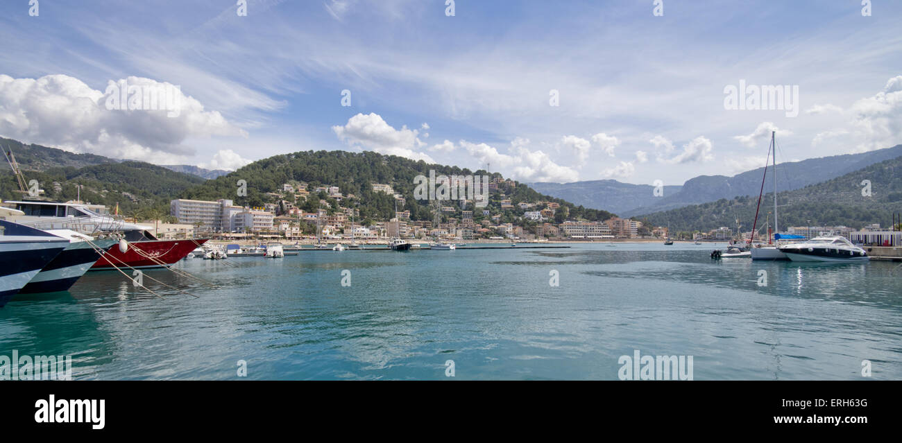 Port de Soller Majorca Stock Photo