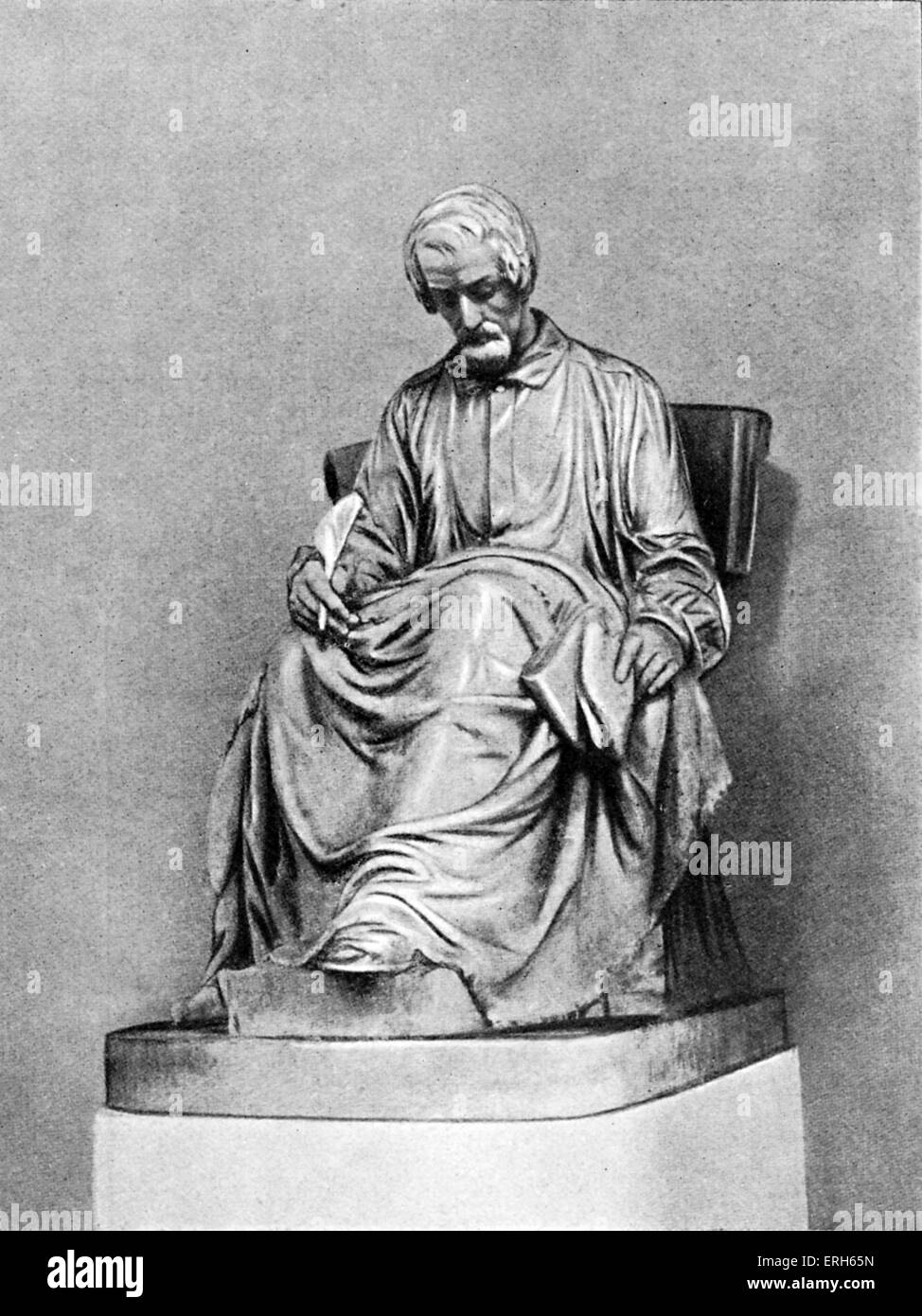 Heinrich Heine's monument at Altona, . Christian Johann Heinrich Heine, German poet and journalist, 13 December, 1797 – 17 Stock Photo