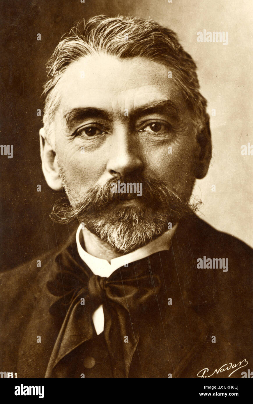 Stéphane Mallarmé French poet,  1842-1898. A leading Symbolist. Stock Photo