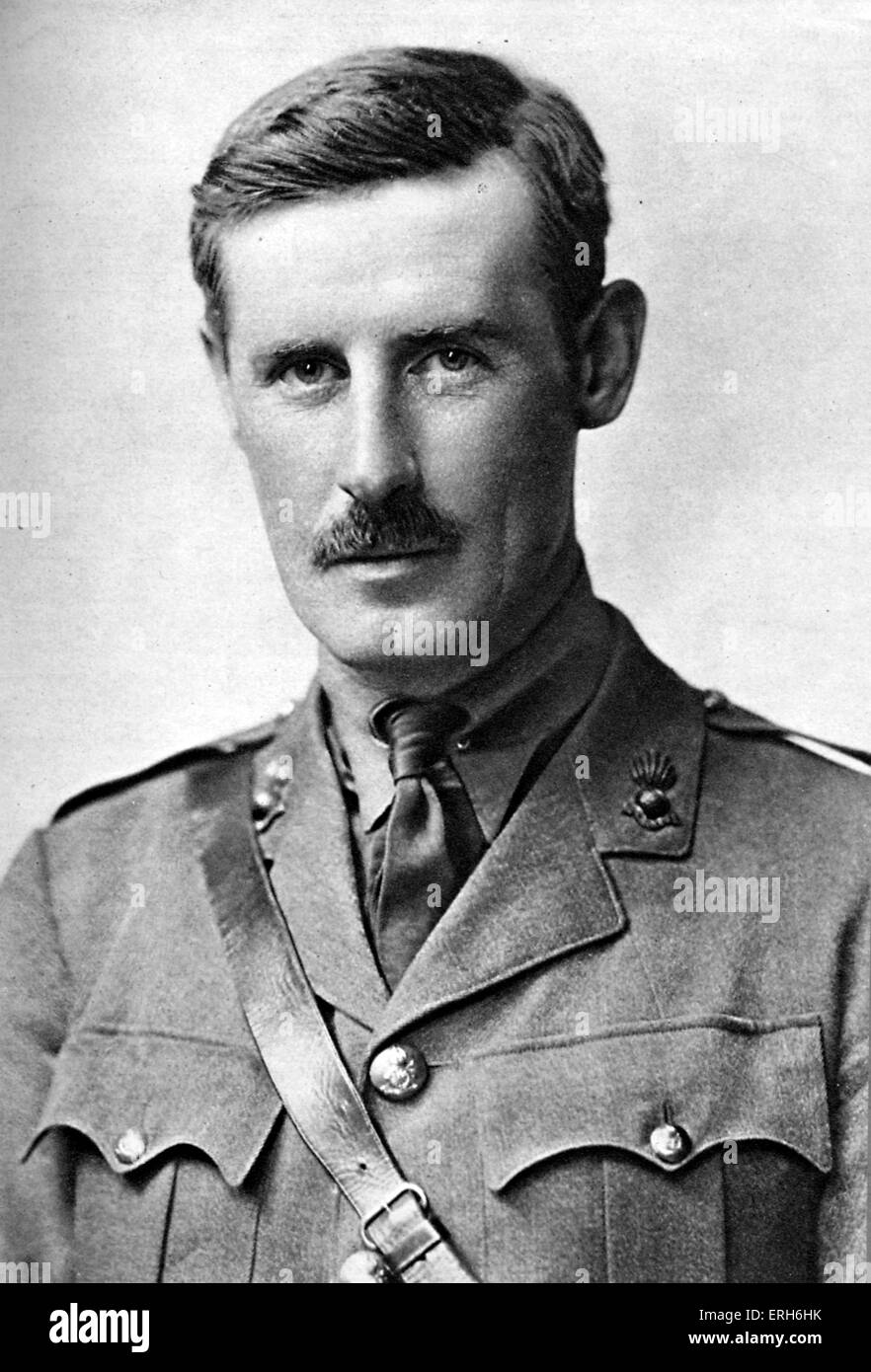 Herbert Asquith - portrait. English World War I poet, novelist and lawyer. Second son of British Prime Minister H. H. Asquith. Stock Photo