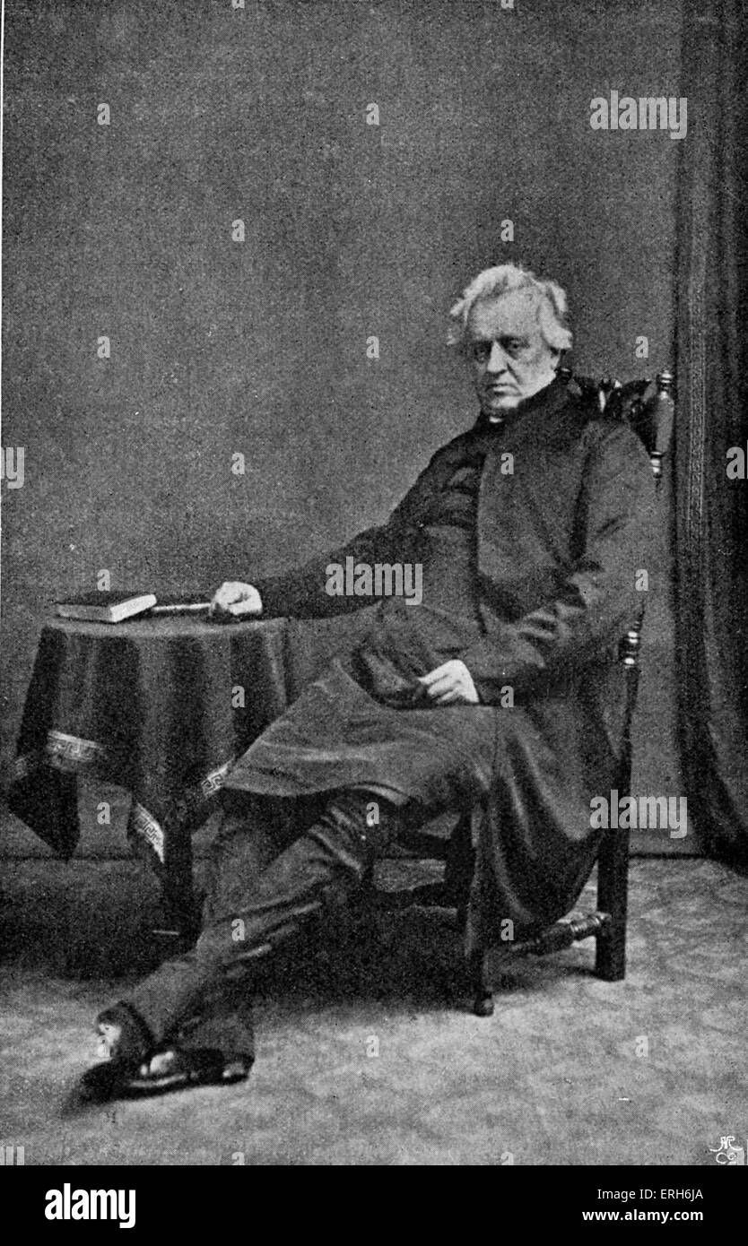 Archdeacon Dodgson - Lewis Carroll 's father. Archdeacon of Richmond from 1854 to his death in 1868. LW: (Real name Reverend Charles Lutwidge Dodgson) English author: 27 January 1832 - 14 January 1898. Stock Photo