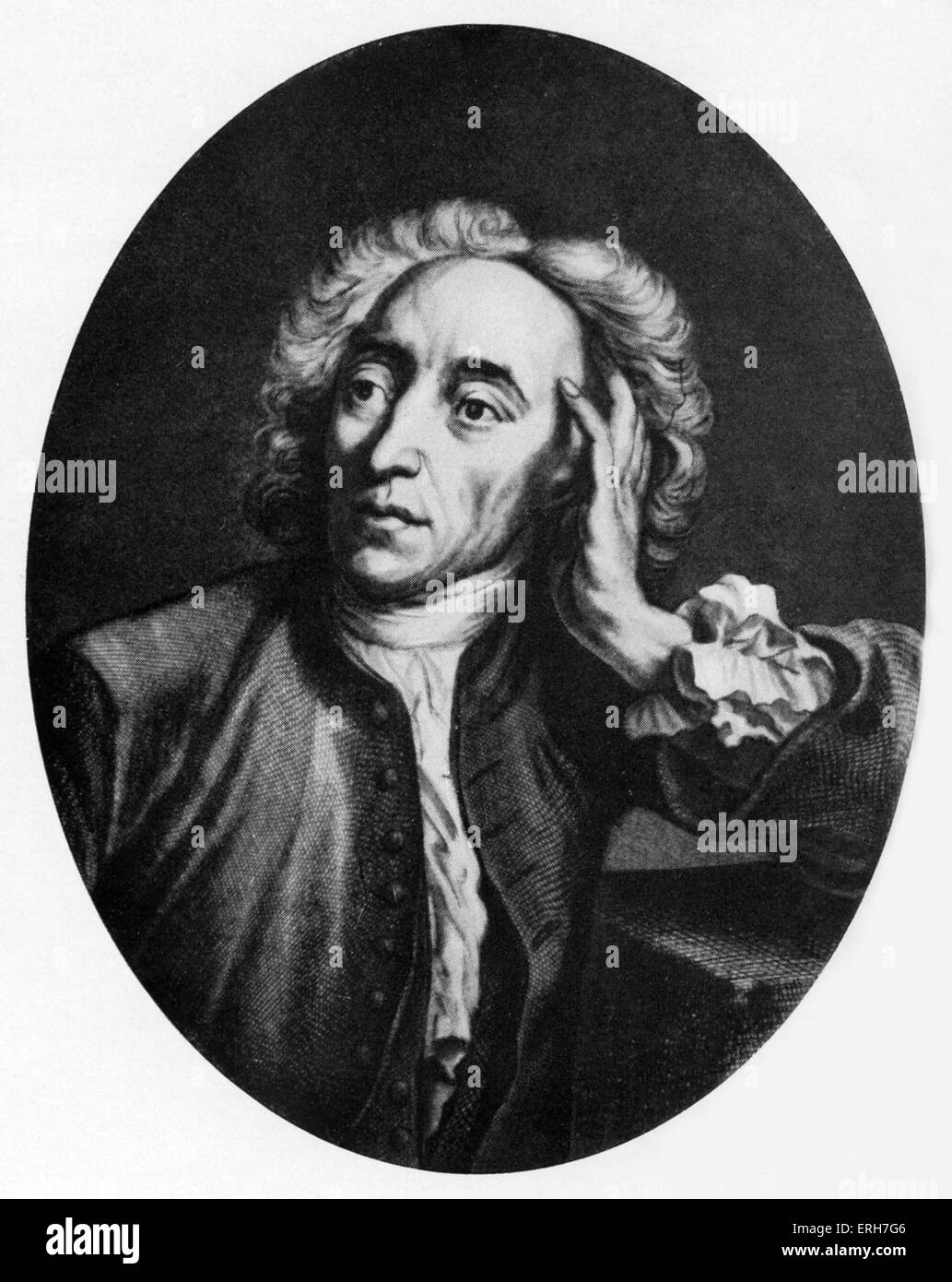 Alexander Pope - portrait. 18th century English poet 21 May 1688 - 30 May 1744