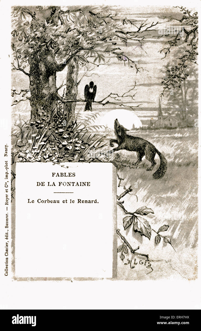 Le Corbeau Et Le Renard The Crow And The Fox Fable By La Fontaine Illustration C 1902 Jean De La Fontaine French Poet Stock Photo Alamy Le Corbeau Et Le Renard The Crow And The Fox Fable By La Fontaine Illustration C 1902 Jean De La Fontaine French Poet Stock Photo Alamy
