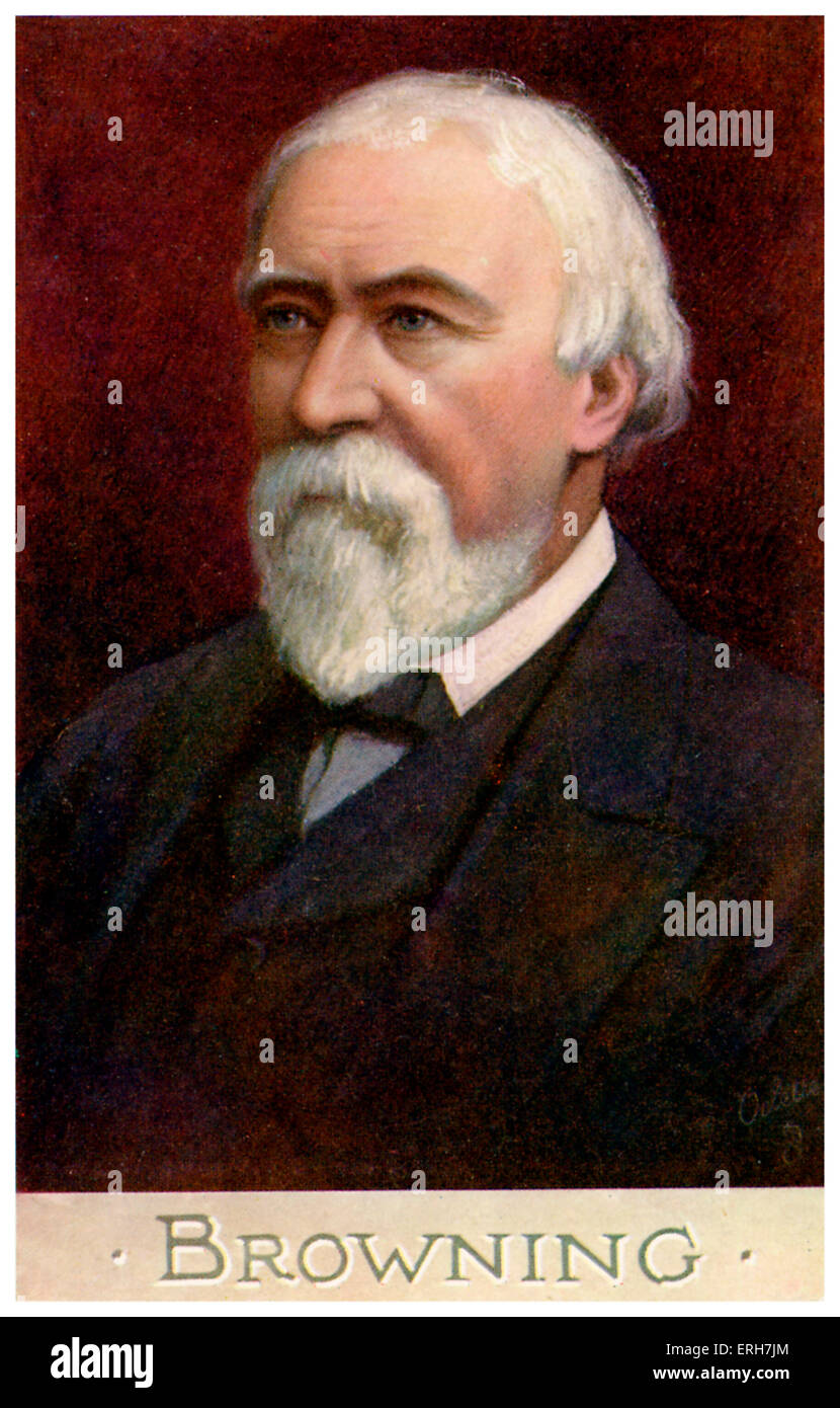 Robert Browning English Poet And Playwright 7 May 1812 12 Stock Photo Alamy