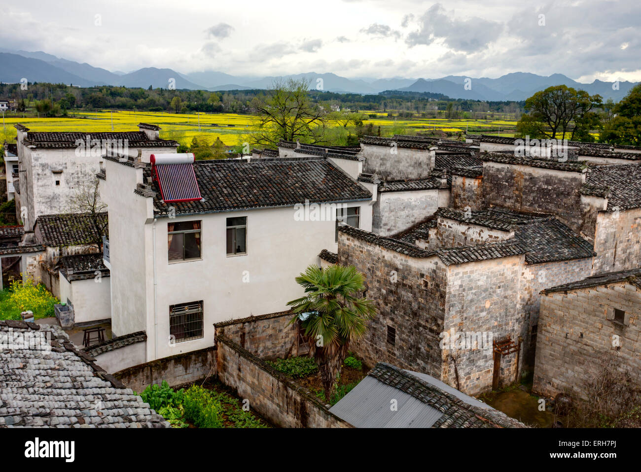 Rural landscape in Anhui province, China. Stock Photo