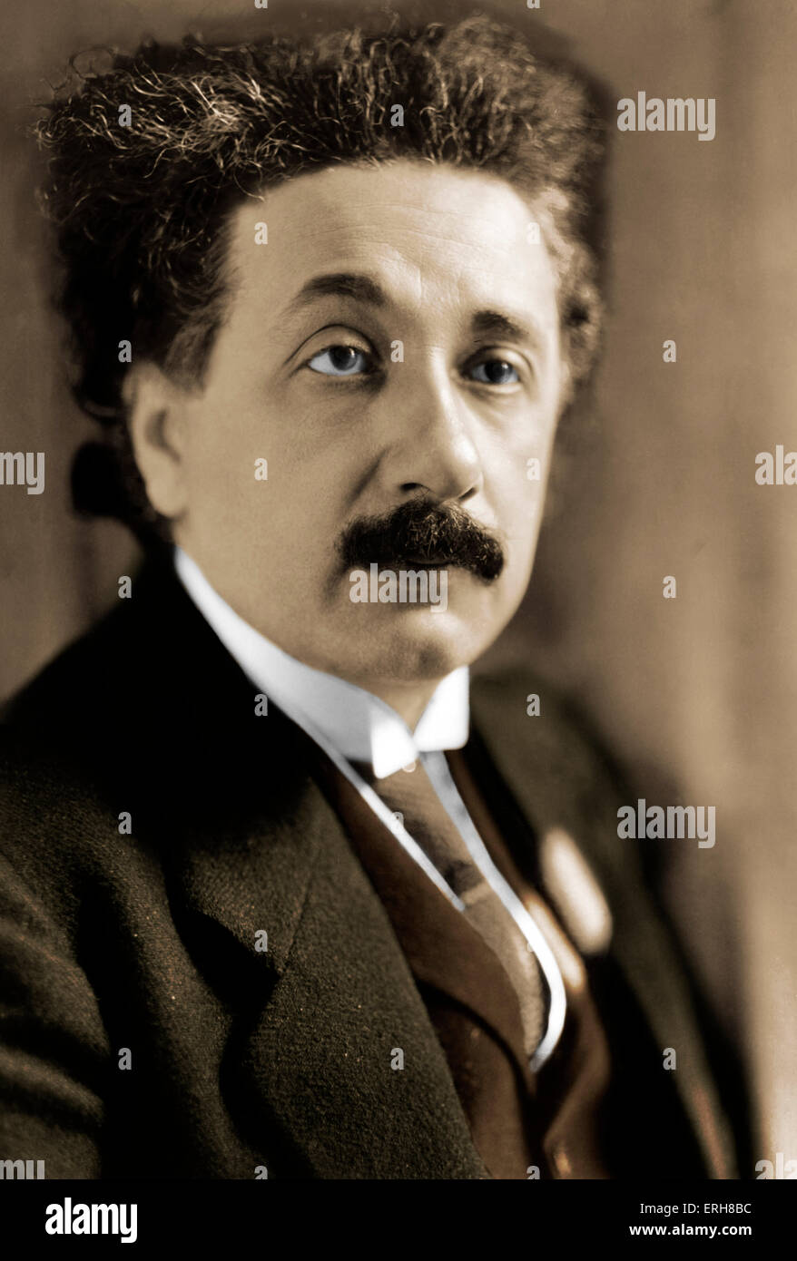 Albert Einstein - portrait of  the German theoretical physicist. Noble prize winner, 1921. 14 March 1879 – 18 April 1955 Stock Photo