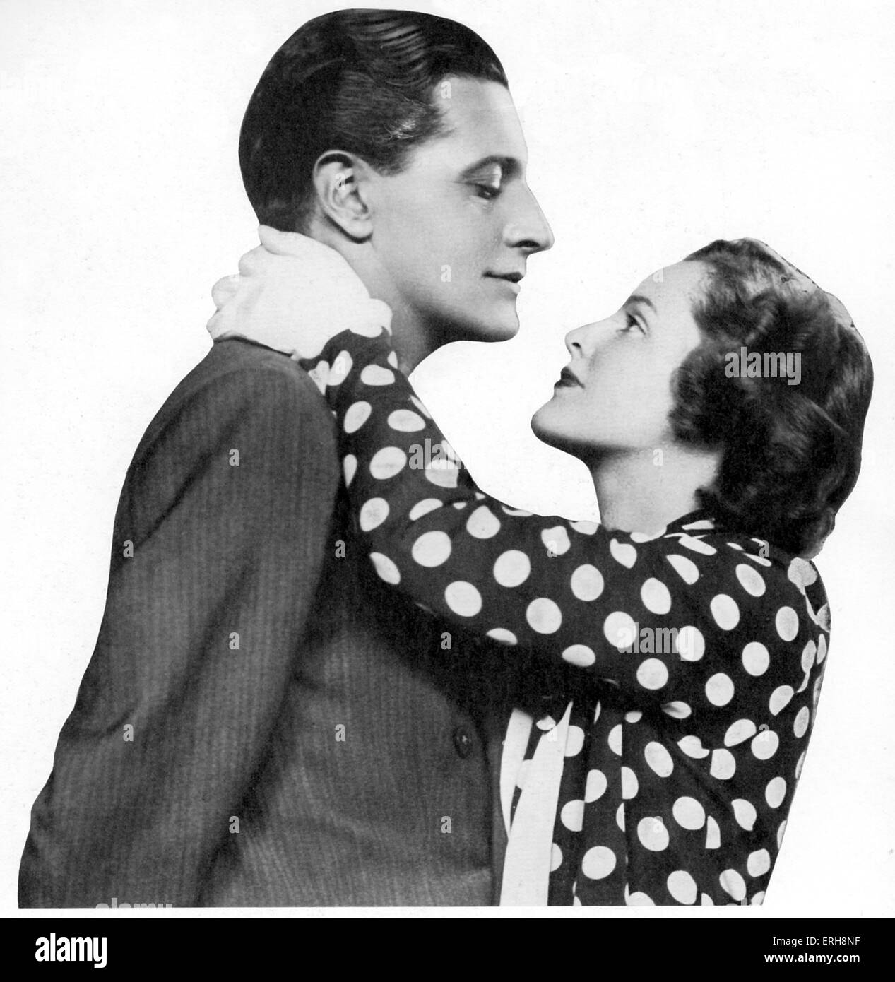 Proscenium - play by Ivor Novello. With Ivor Novello as Gray and Joan Barry as Eunice. Production performed at Globe Theatre, Stock Photo