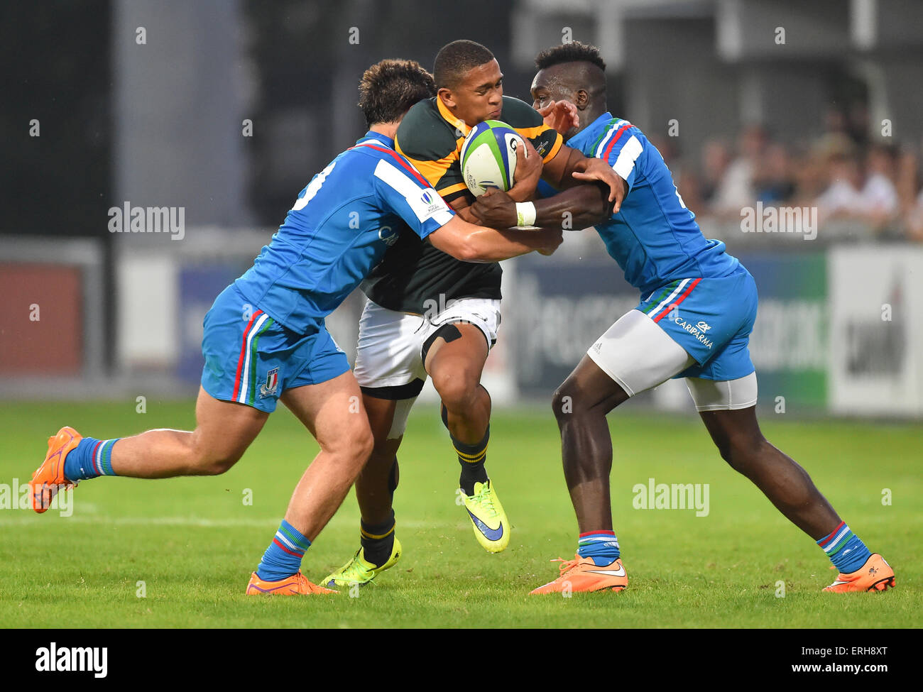 World Rugby U20 Championship match between South Africa and Italy in Calvisano, Italy Stock Photo