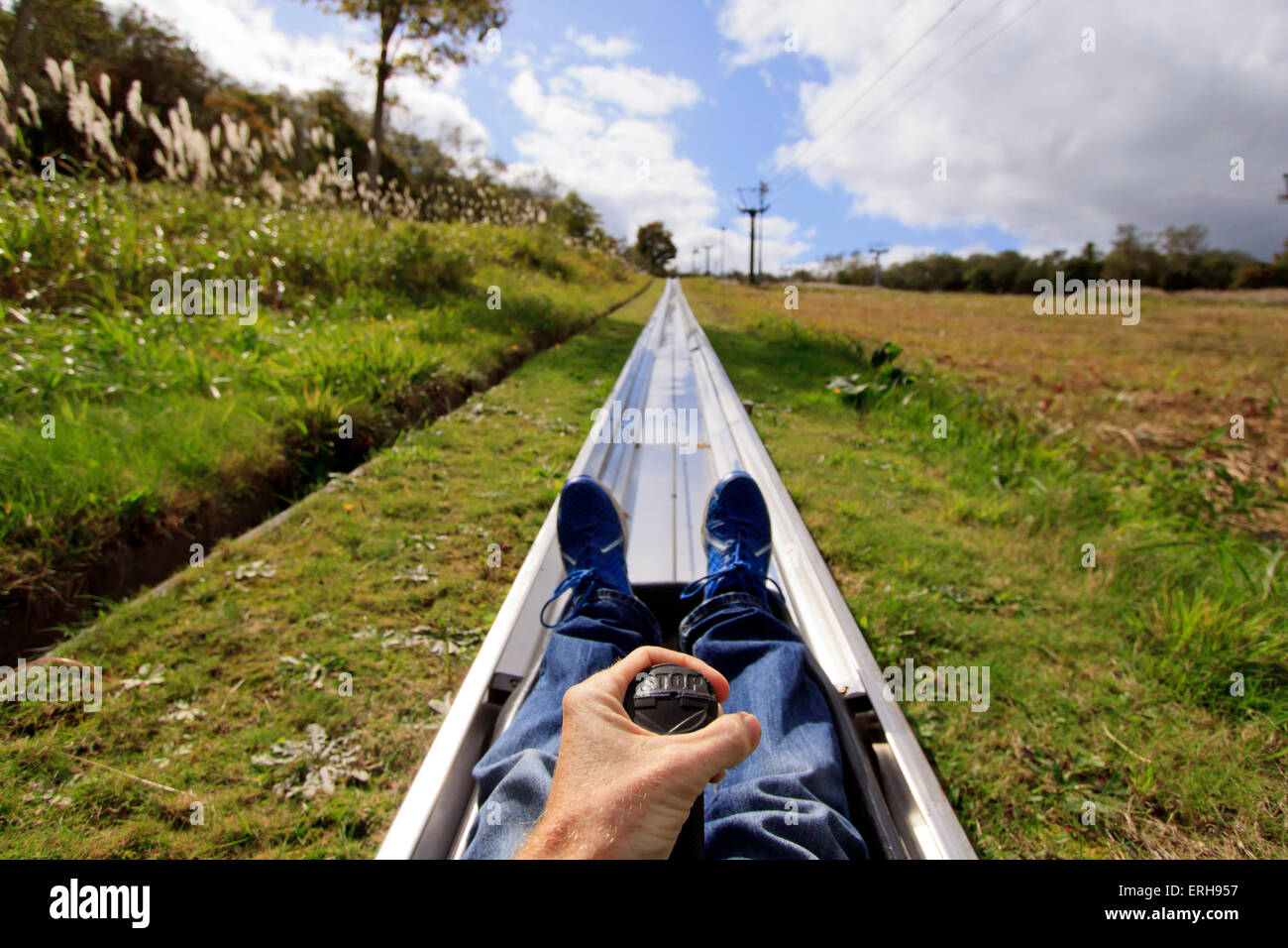 The summit of Mt Tenguyama is home to a high speed toboggan ride. Otaru