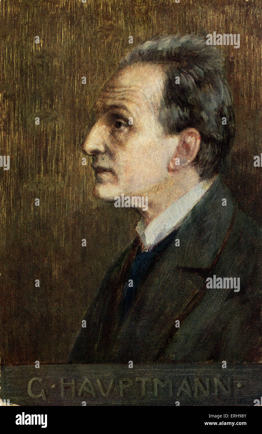 Gerhard /Gerhart Hauptmann. German Playwright, 15 November 1862 - 6 ...