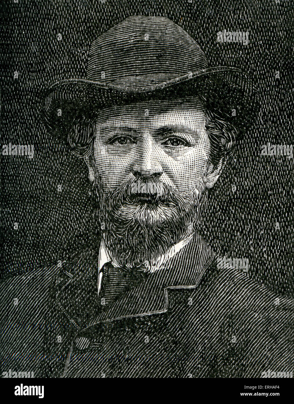 Algernon Charles Swinburne (5 April 1837 –  10 April 1909). 19th century  English poet, playwright, novelist, and critic. Stock Photo