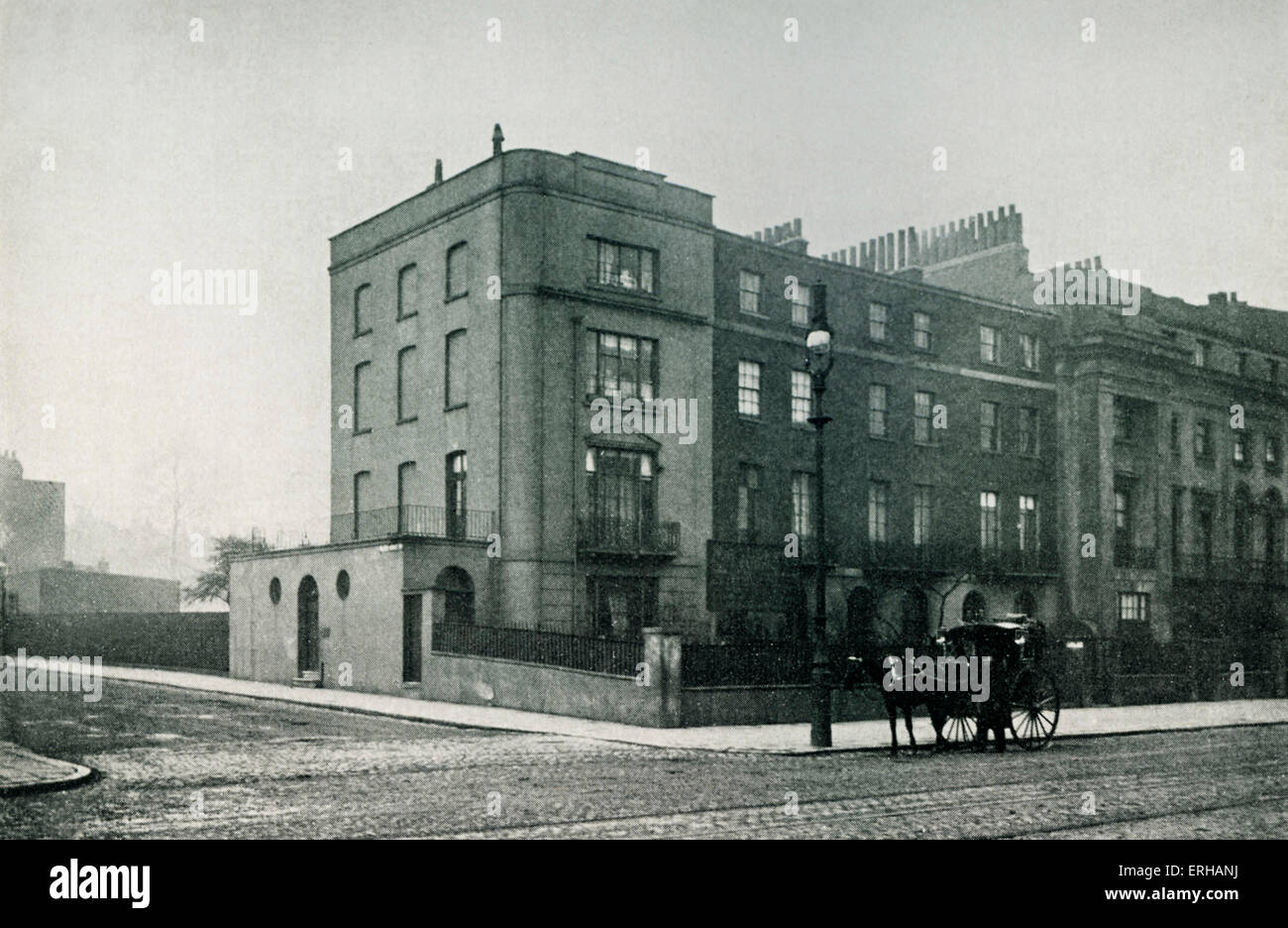 Wellington House Academy, Hamstead Road. Charles Dickens (1812-1870) attended this school from 1824-1826. English novelist: 7 Stock Photo