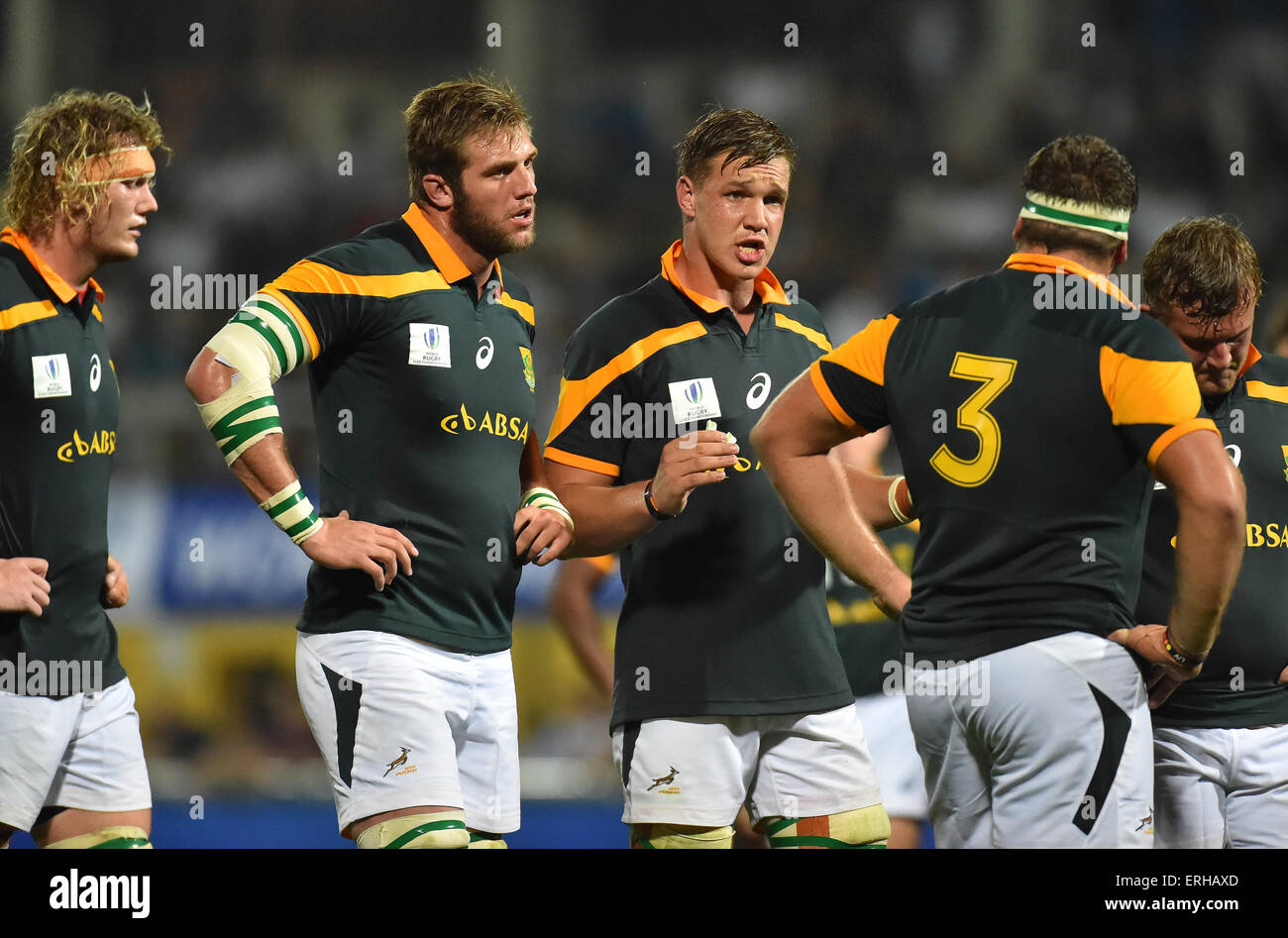 World Rugby U20 Championship match between South Africa and Italy in Calvisano, Italy Stock Photo