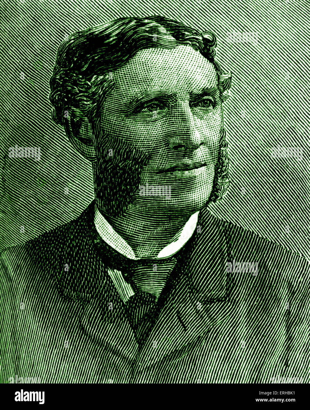 Matthew Arnold (1822 – 1888). A British poet and cultural critic. Illustration after a photograph by Sarony. Stock Photo
