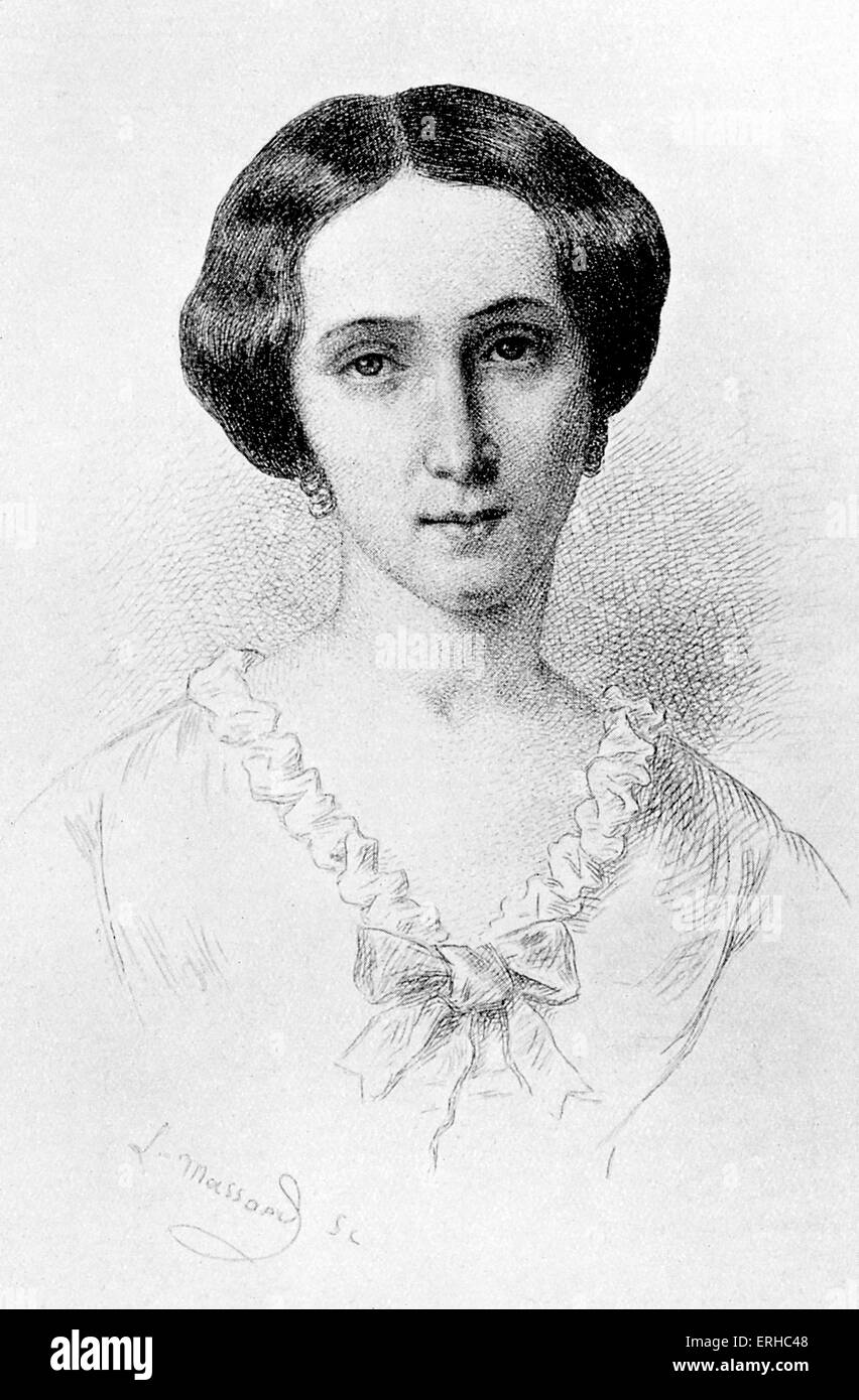 Rachel (Elisabeth Rachel Félix) - known as Mademoiselle Rachel aged 31 in 1852. engraving from portrait by Muller. 21 February 1821 - 3 January 1858. Stock Photo