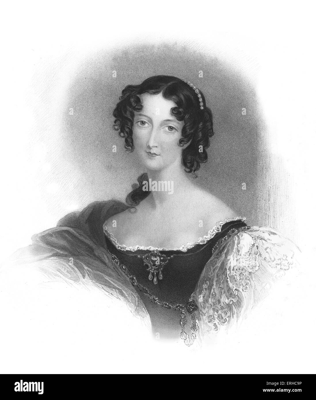 Countess of Jersey, Sarah Sophia Fane (later Villiers) 1785-1867.  Mistress of the Prince of Wales and friend of the poet Lord Stock Photo