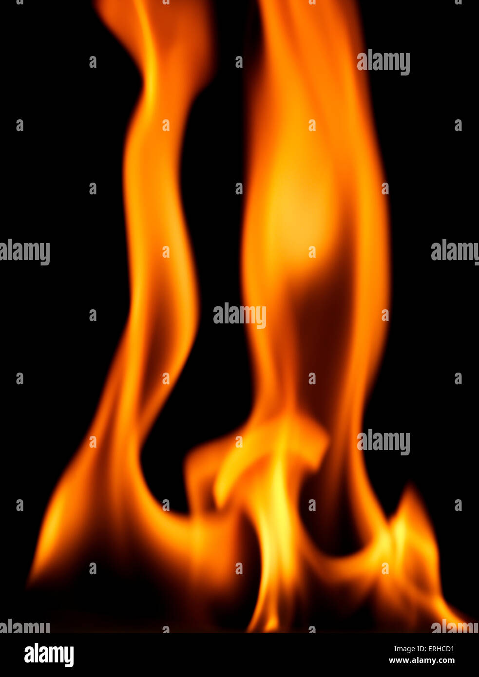 Glowing Fire Flame Stock Photo Alamy