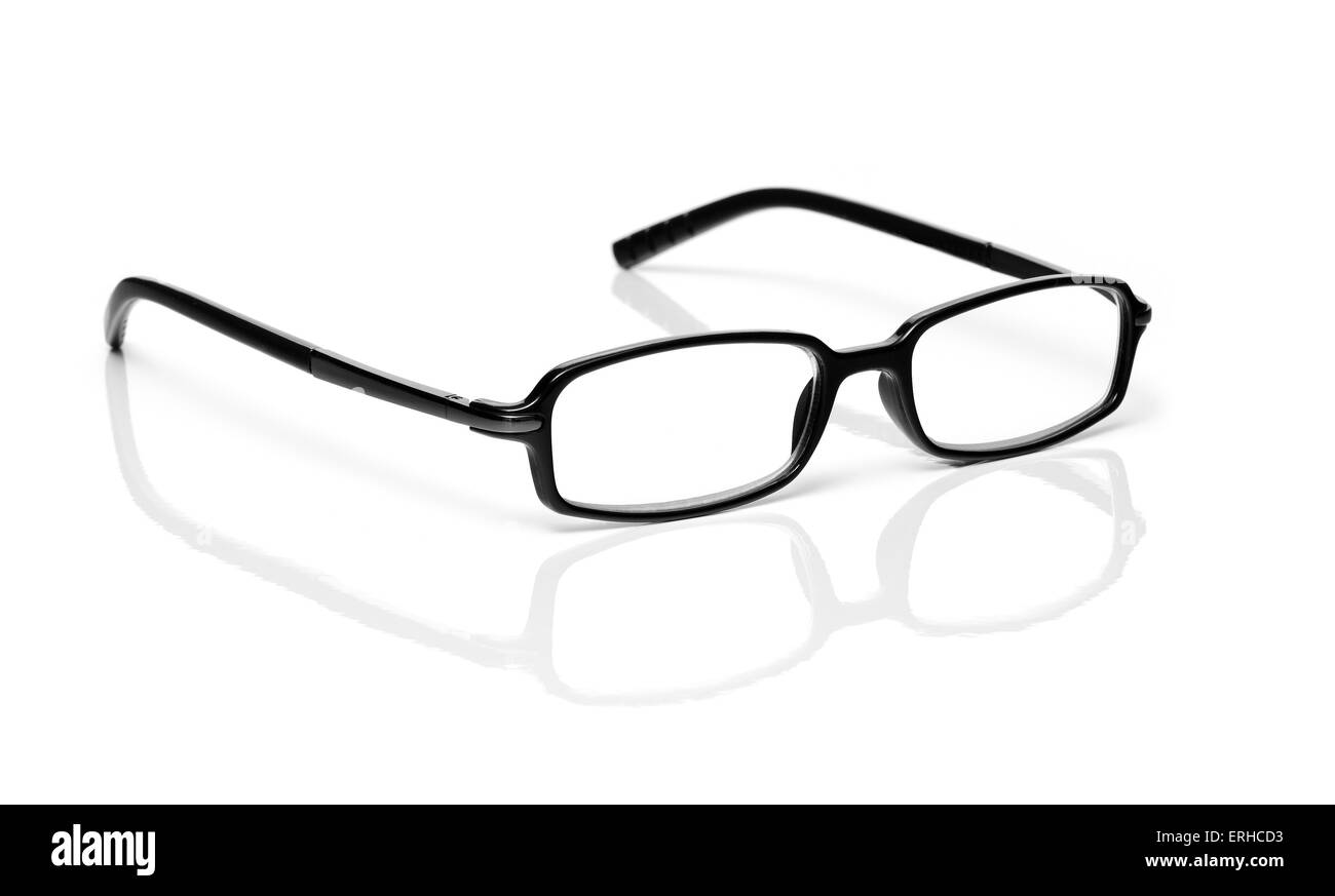 Black Glasses Isolated Stock Photo Alamy