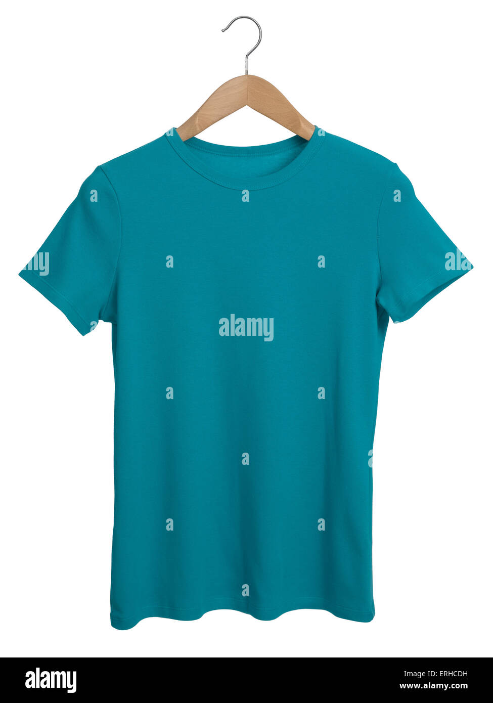 Blue T-Shirt on white Stock Photo - Alamy