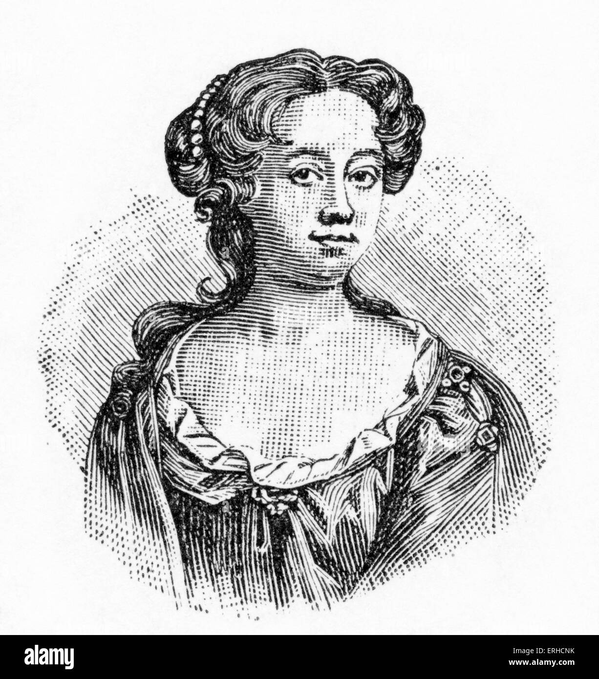 Aphra Behn - dramatist and writer of the Restoration: 10 July 1640 – 16 April 1689. Stock Photo