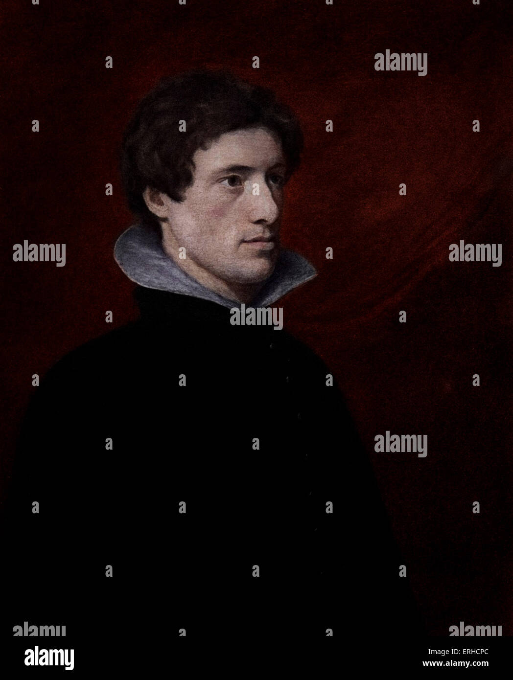 Charles Lamb, portrait. English writer and essayist, friend of Samuel Taylor Coleridge and William Wordsworth, 10 February 1775 Stock Photo