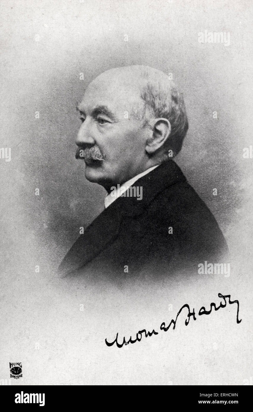 Thomas Hardy, portrait of British poet and novelist. 1840-1928 Stock Photo