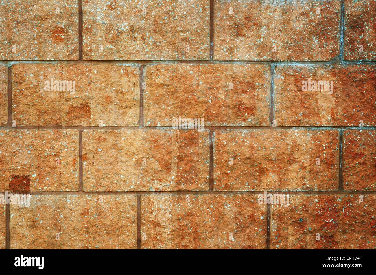 Old brick texture. Orange wall background Stock Photo - Alamy