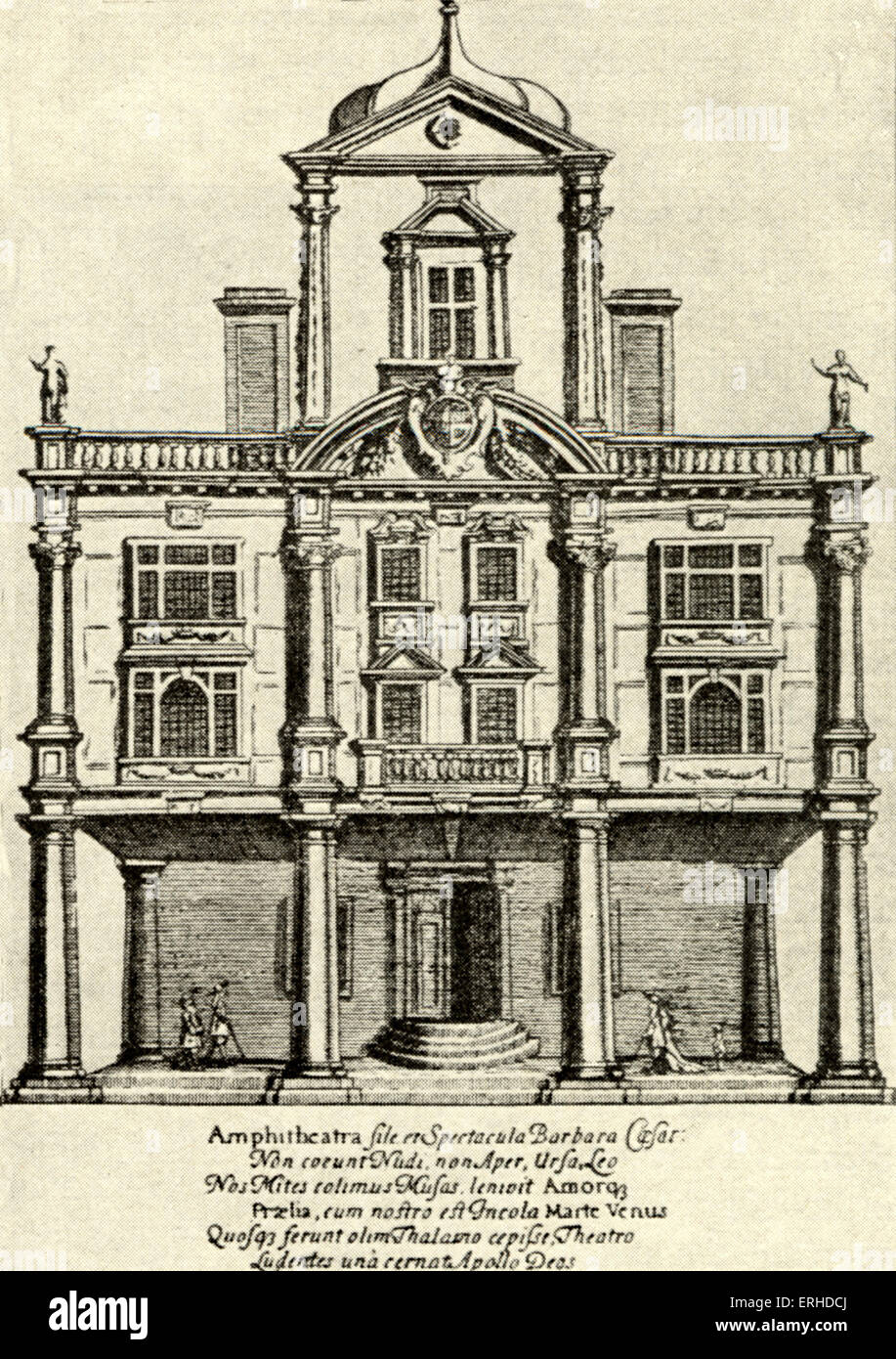The old Queen's Theatre in Dorset Gardens, in which Purcell's 'The