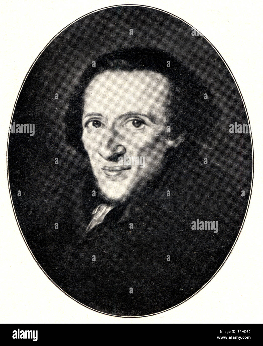 Moses Mendelssohn Grandfather Of Felix Mendelssohn 1729 17 German Philosopher Stock Photo Alamy
