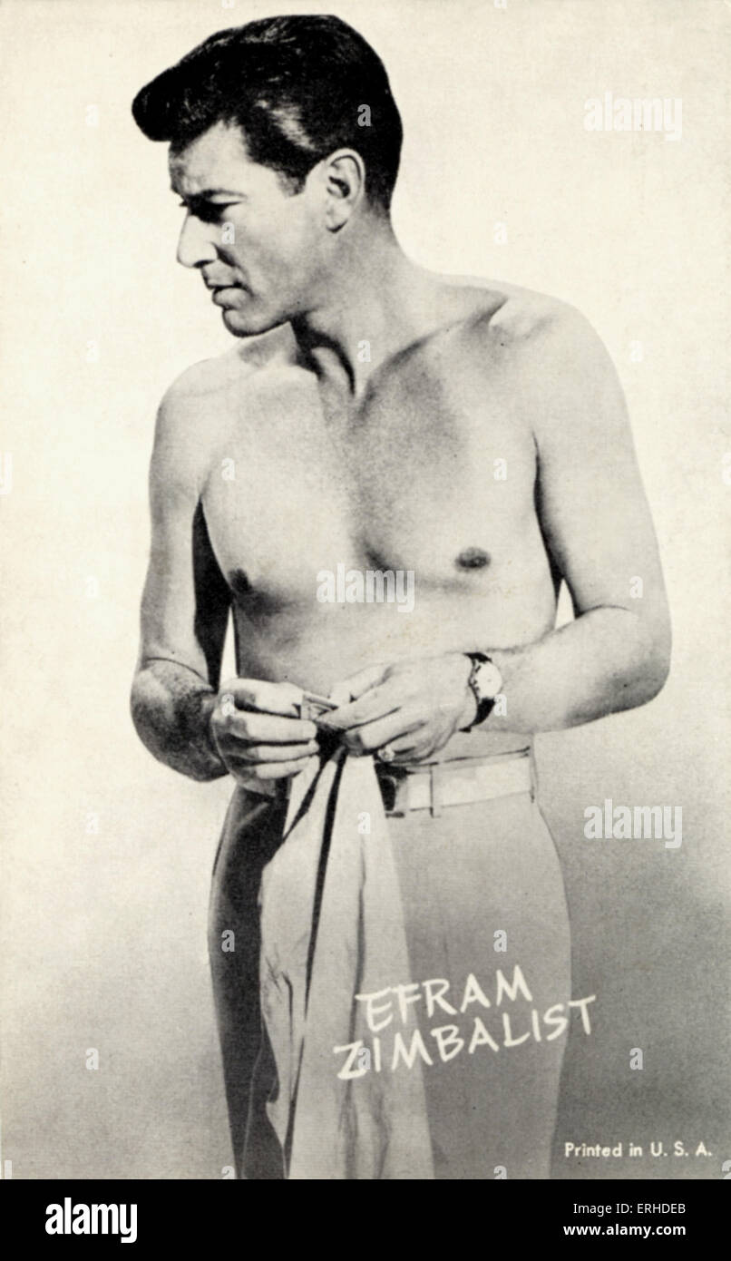 Efrem Zimbalist Jr Efrem Zimbalist High Resolution Stock Photography