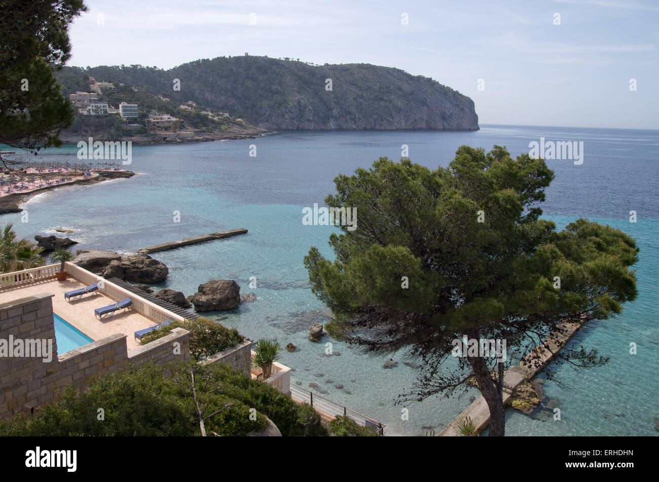Camp de Mar Majorca Stock Photo