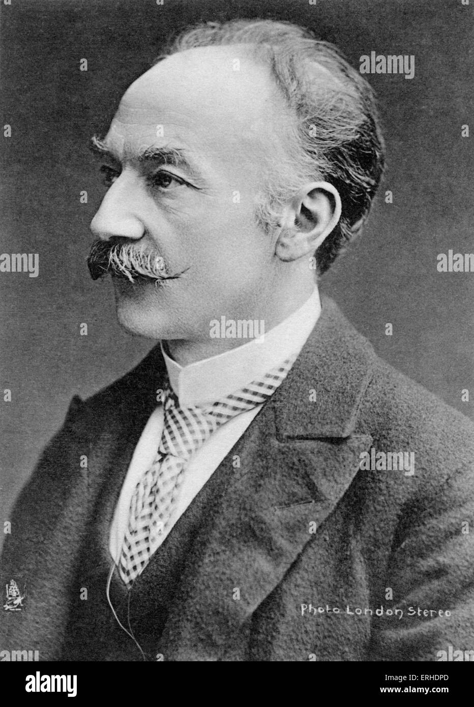 Thomas Hardy, portrait. English poet and novelist, born 1840 died 1928 Raphael Tuck & Sons Stock Photo