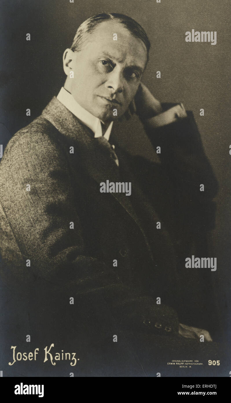 KAINZ, Josef  - portrait.  Austrian actor, (1858-1910) Stock Photo