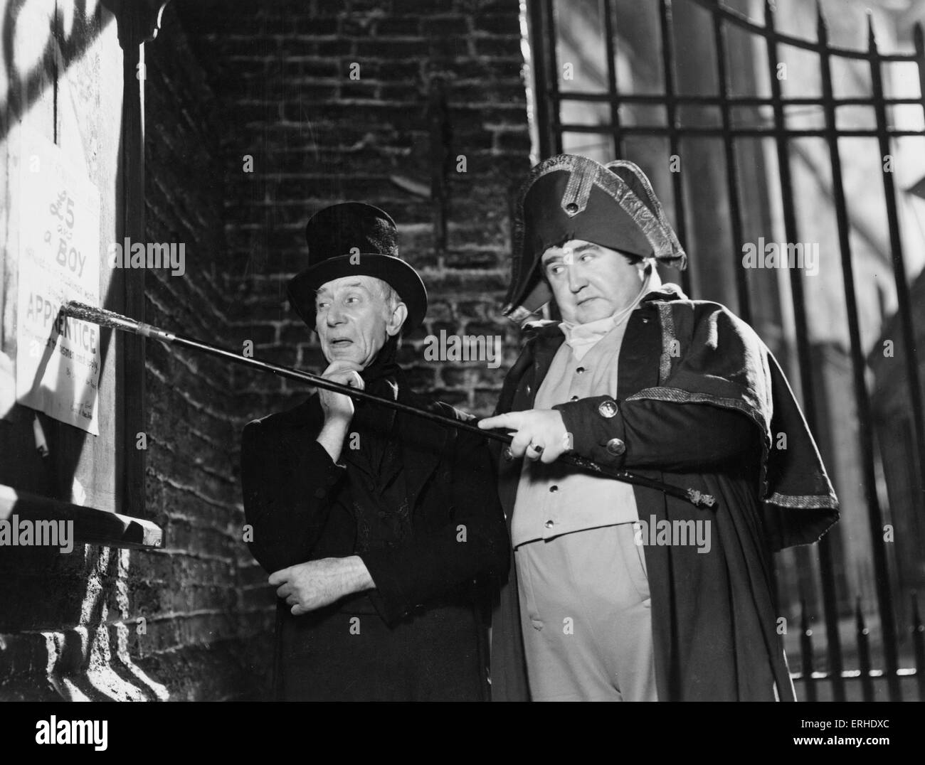 Oliver Twist. Film still from 1948 Rank Film production of Charles Dickens ' book. British novelist, 7 February 1812 - 9 June Stock Photo