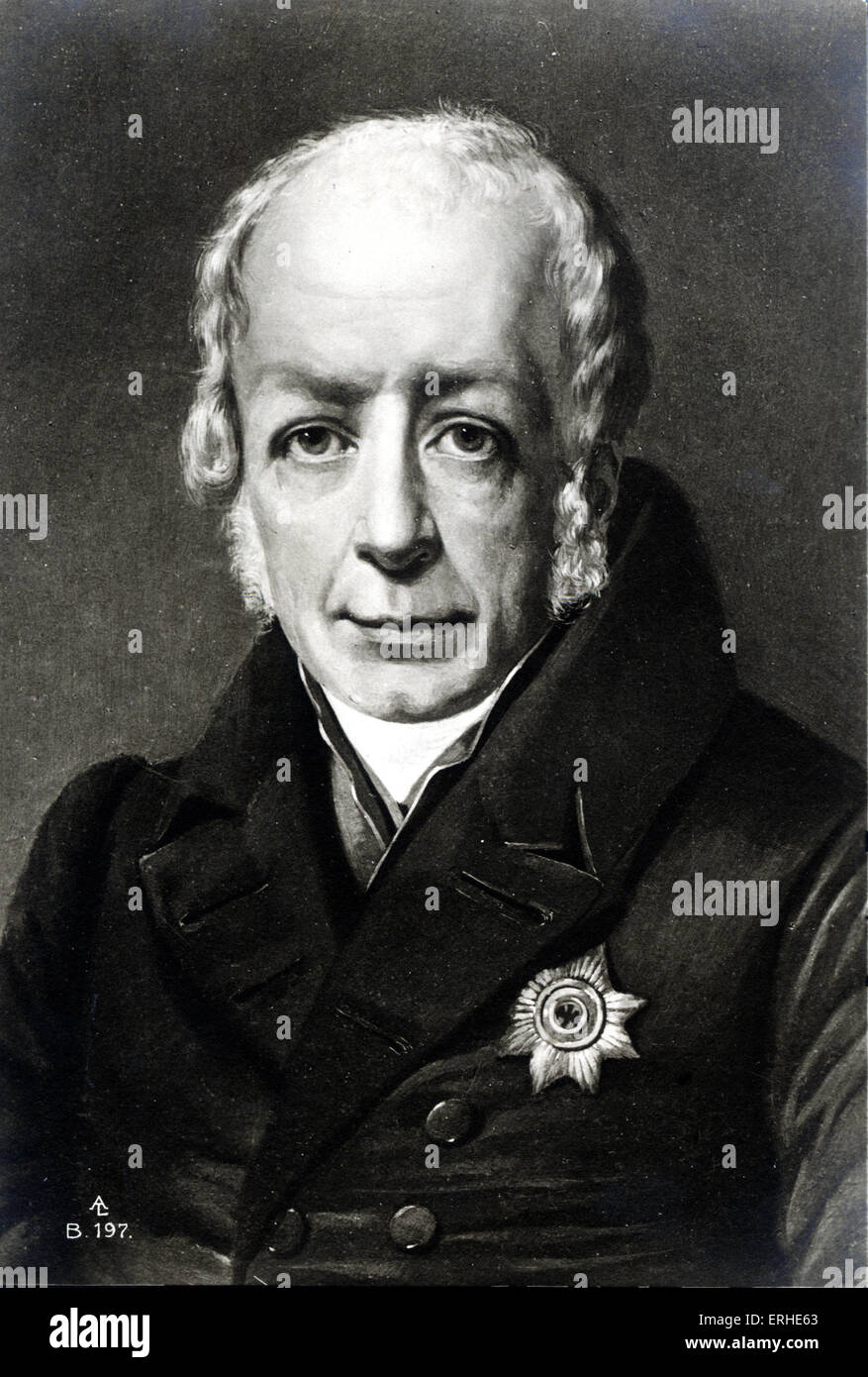 Wilhelm Von Humboldt / Humbold, German writer 22 June 1767- 8 April 1835 Stock Photo