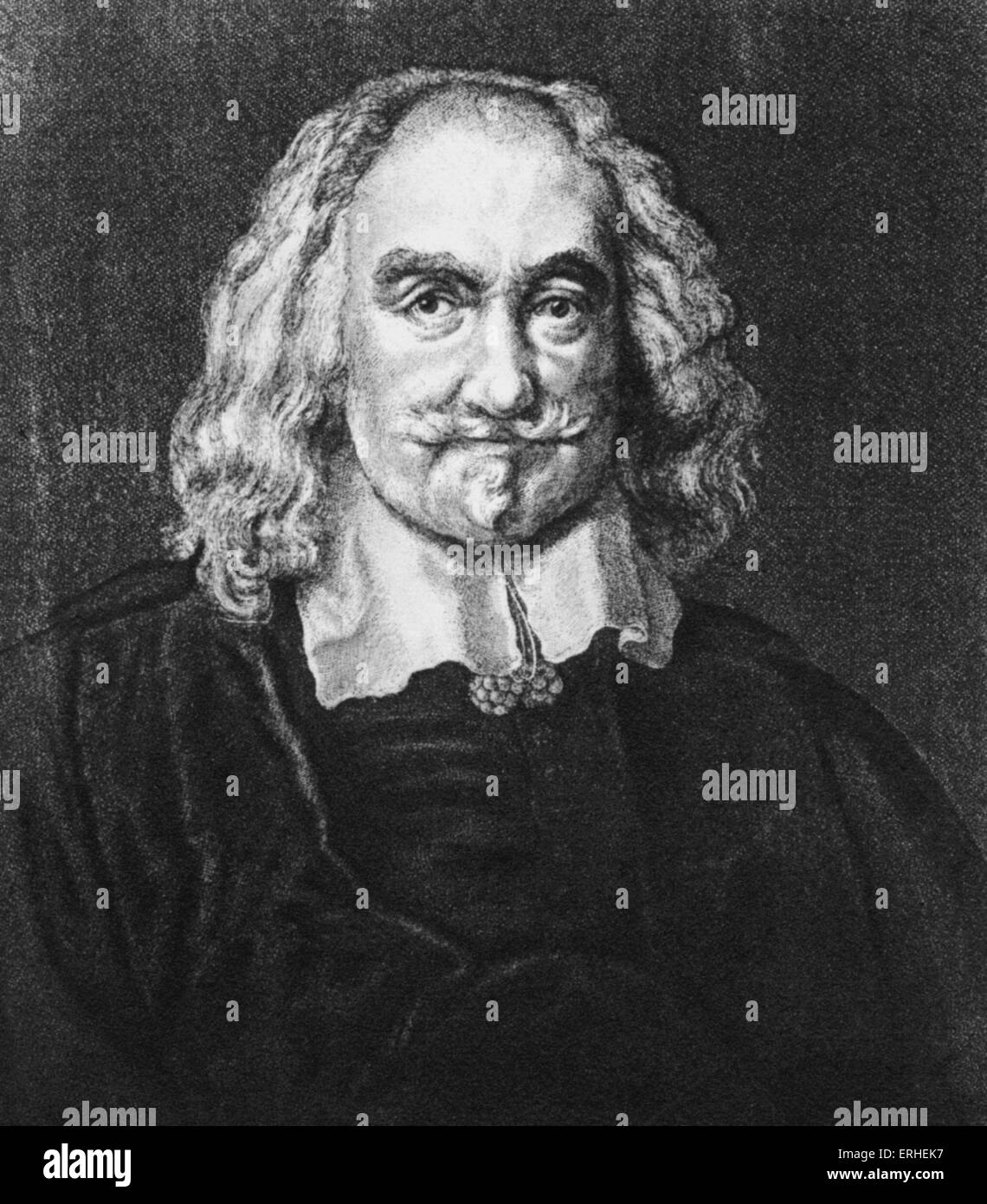 Thomas Hobbes - English moral and political philospher 1588 -1679 Stock Photo