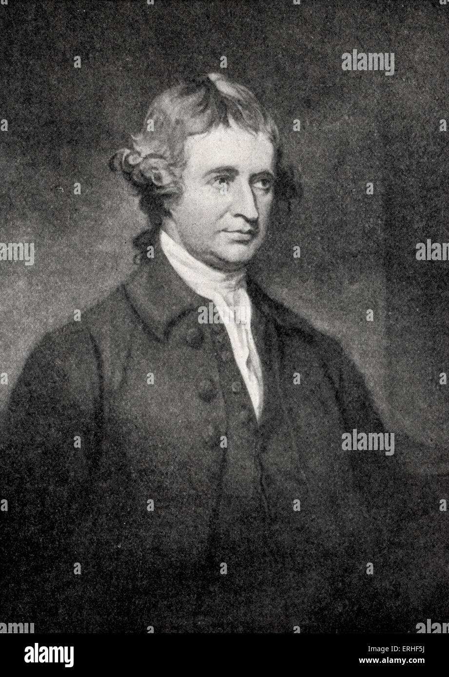 Edmund Burke - Irish statesman and philosopher 1729-1797 Stock Photo