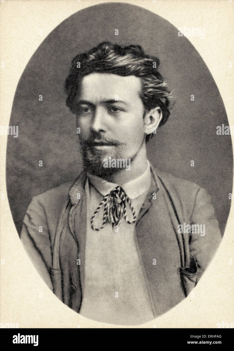 Anton Chekhov -  portrait 1888 at Feodossia in the Crimea Russian dramatist / playwright; 17 January 1860 - 2 July 1904. Stock Photo