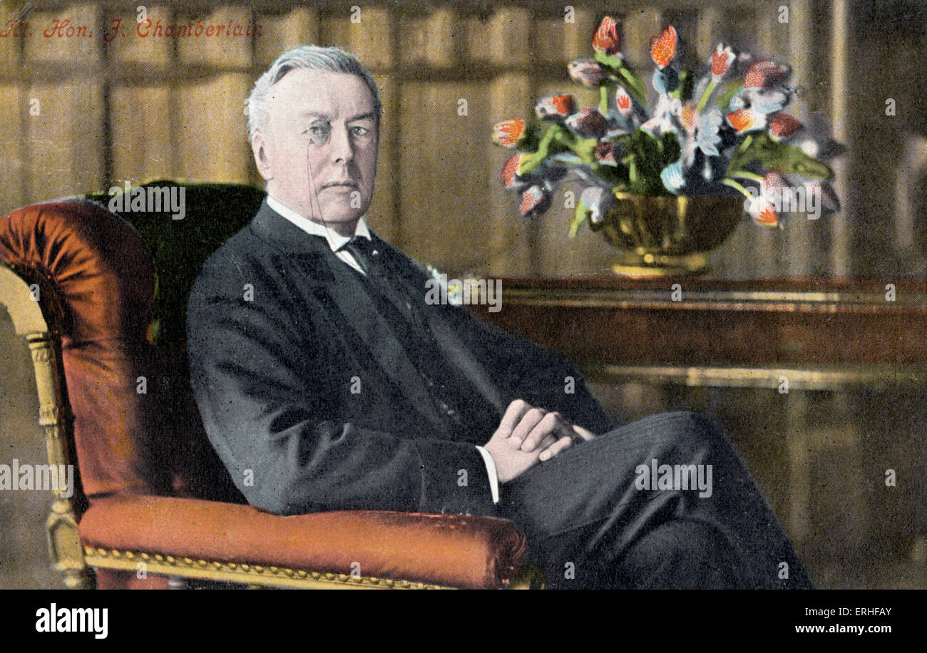 Joseph Chamberlain - July 8 1836 - July 3 1914 Stock Photo