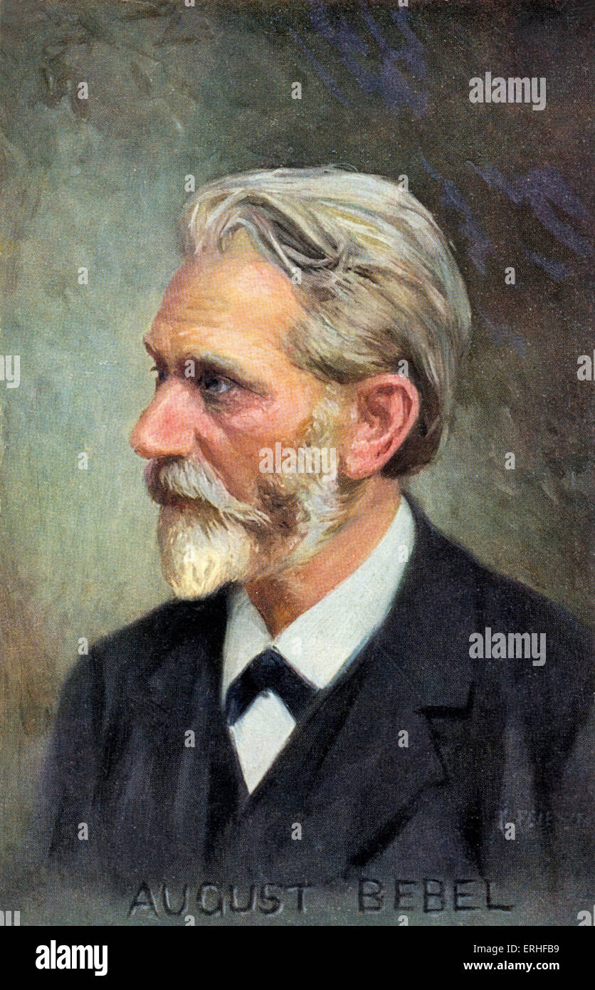 August Bebel - German politician and publicist - portrait 1840 - 1913 Stock Photo