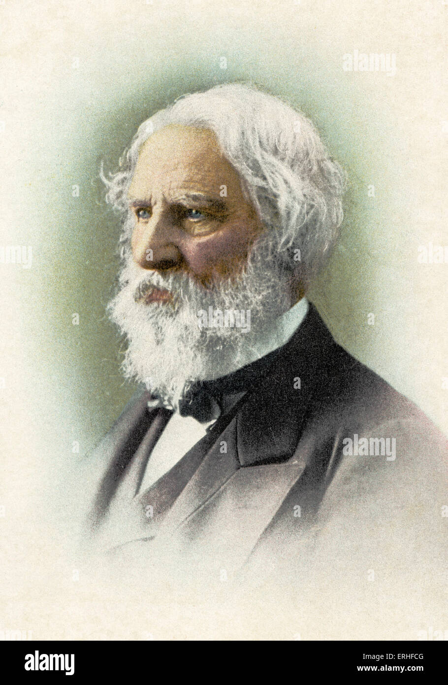 Henry Wadsworth Longfellow- American poet, 27 February 1807- 24 March 1882. Stock Photo