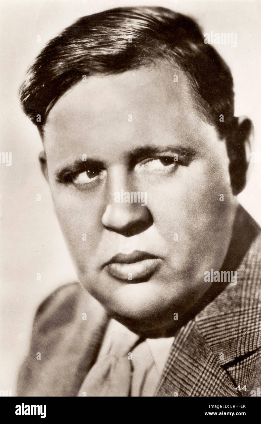 Charles Laughton - portrait - American stage and film actor 1 July 1899 - 15 December 1962 Stock Photo