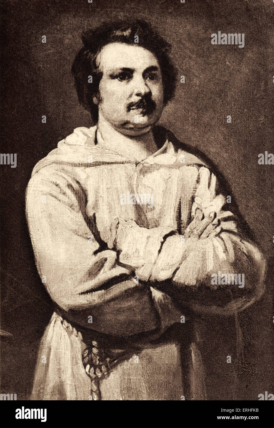 Honore de Balzac - French essayist - portrait 1594-1654 Stock Photo